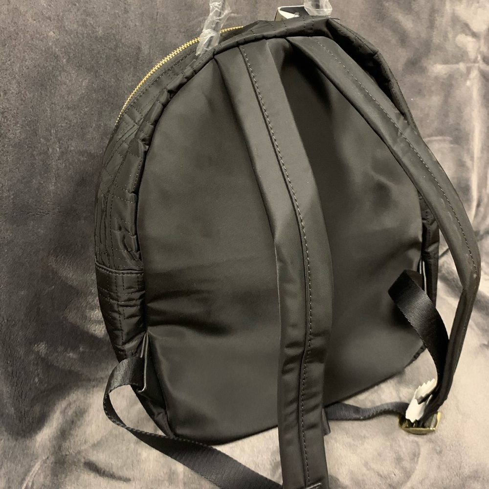 Black Quilted Tommy Hilfiger Backpack - Picture 3 of 3